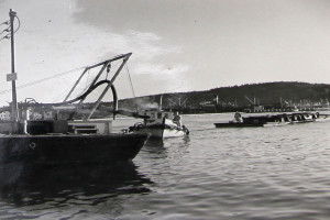 Bilde av Småbåthavna graves ut